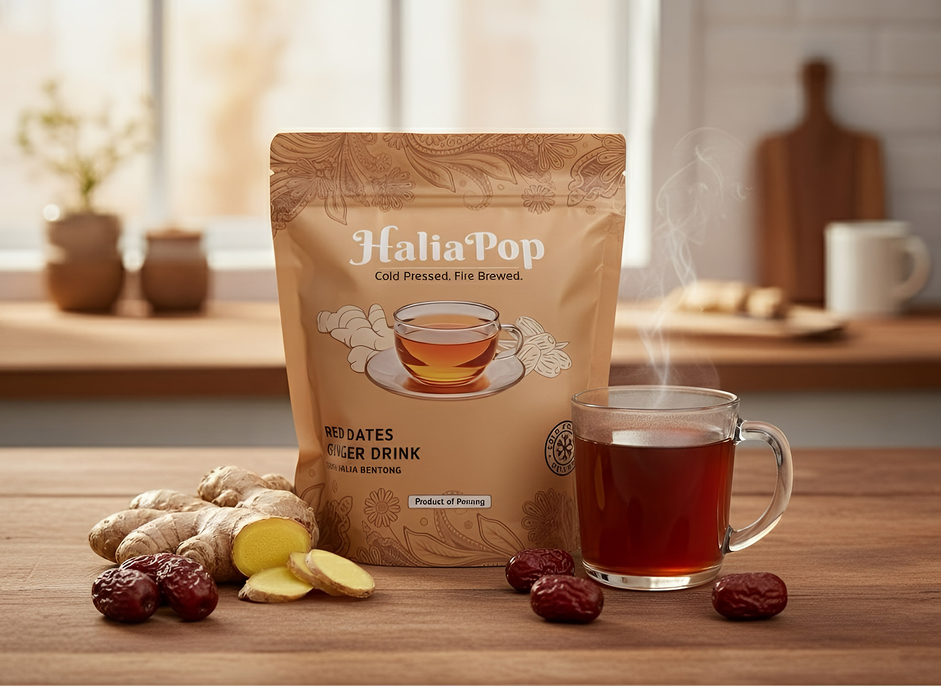 HaliaPop Bentong Ginger with Red Dates (Free Shipping - Limited Time Offer)