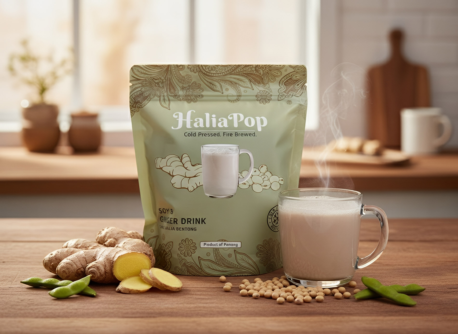 HaliaPop Bentong Ginger with Soya (Free Shipping - Limited Time Offer)